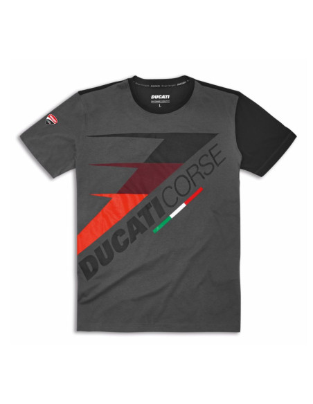 CAMISETA DUCATI CORSE SPEED GRAY/BLACK