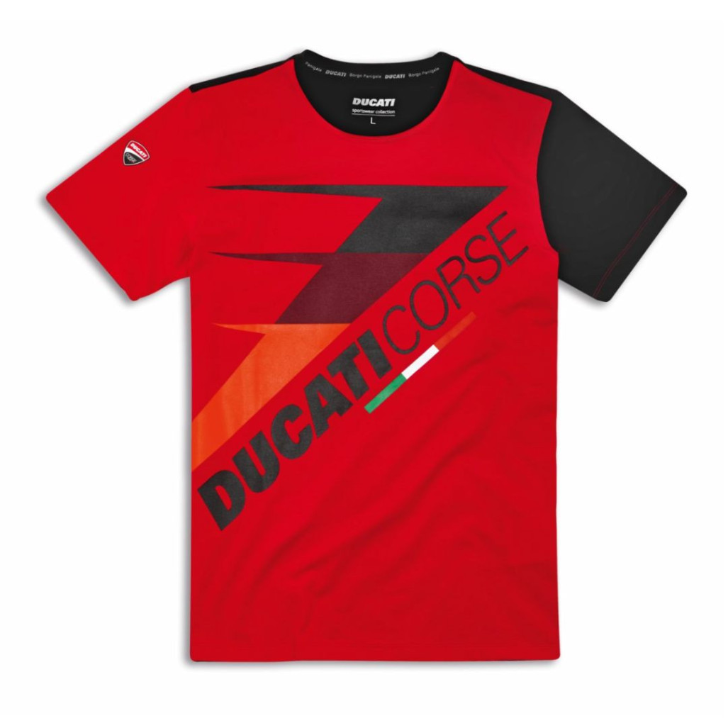 CAMISETA DUCATI CORSE SPEED RED/BLACK