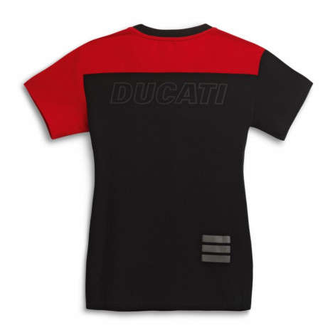 CAMISETA DUCATI EXPLORED BLACK/RED - Mujer