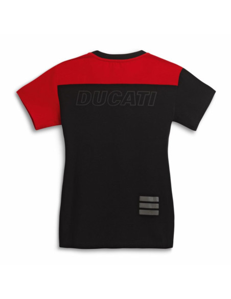CAMISETA DUCATI EXPLORED BLACK/RED - Mujer