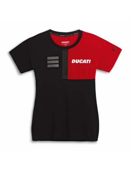 CAMISETA DUCATI EXPLORED BLACK/RED - Mujer