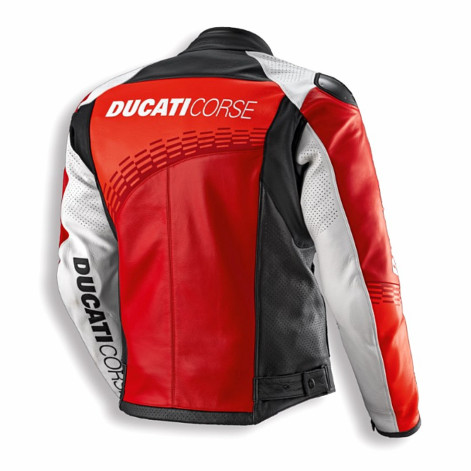 copy of CHAQUETA DE PIEL DUCATI CORSE C6 - White&Red