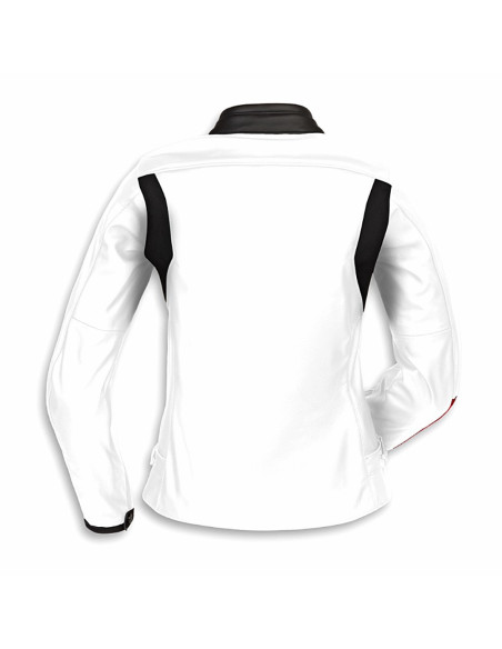 copy of copy of copy of CHAQUETA DE PIEL DUCATI CORSE C6 - White&Red