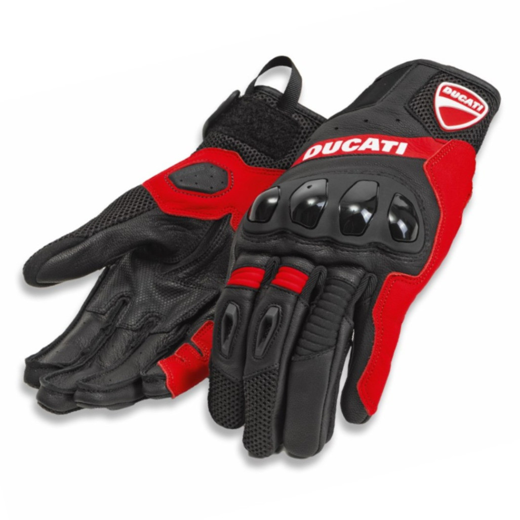 GUANTES DE TELA-PIEL CITY C4 Red