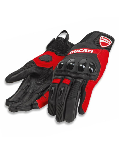 GUANTES DE TELA-PIEL CITY C4 Red