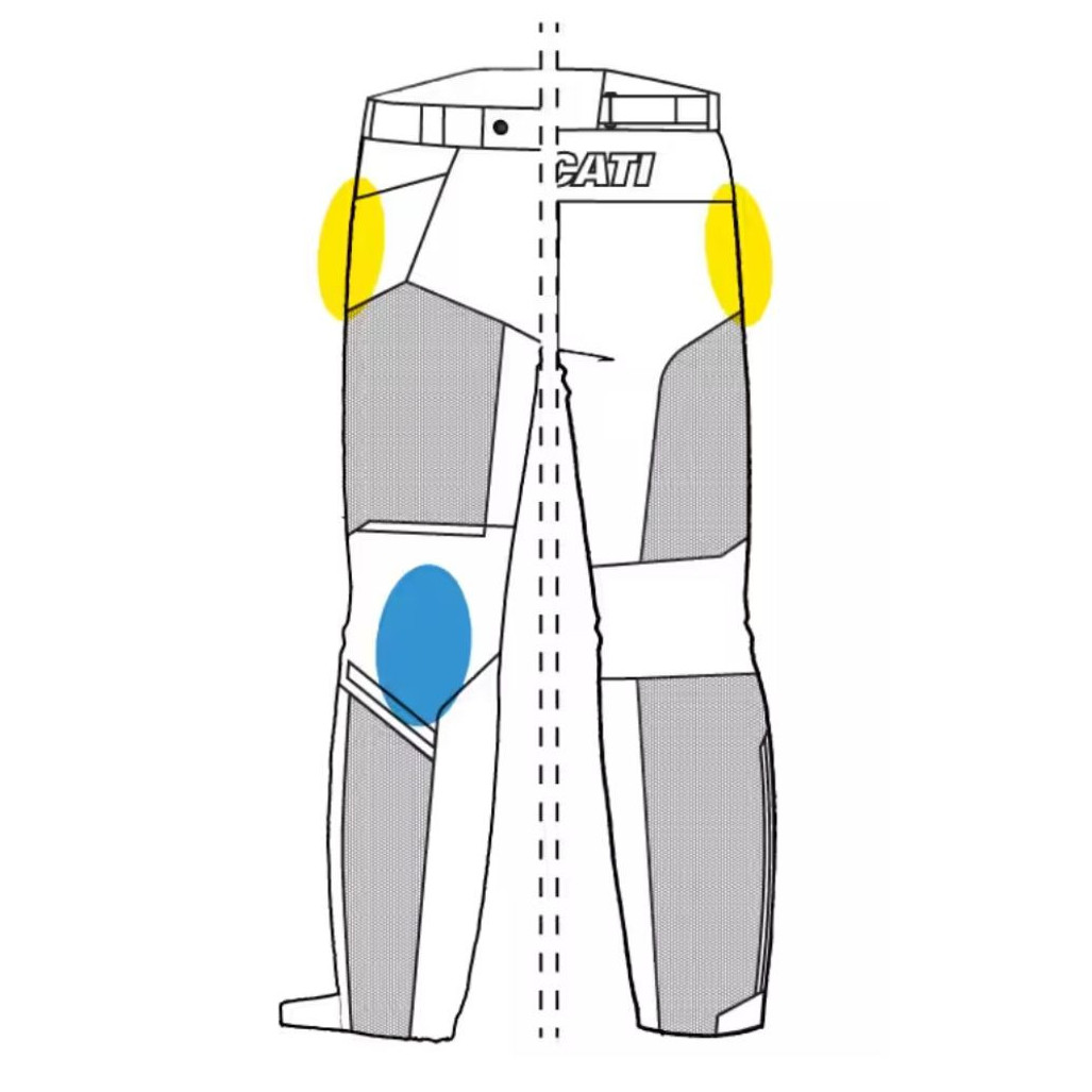 PANTALONES DE TELA DUCATI DESERT C1