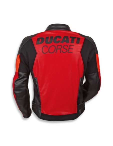 copy of copy of copy of copy of copy of copy of copy of CHAQUETA DE PIEL DUCATI CORSE C6 - White&Red