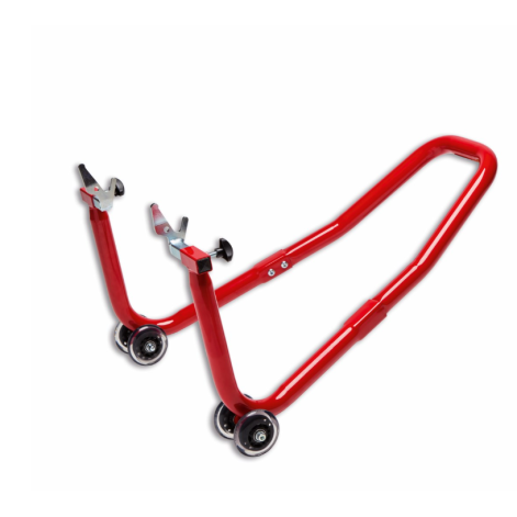 Caballete box trasero para basculante doble brazo