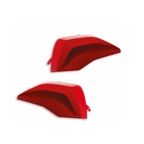 Cover para maletas laterales de plástico Rojo