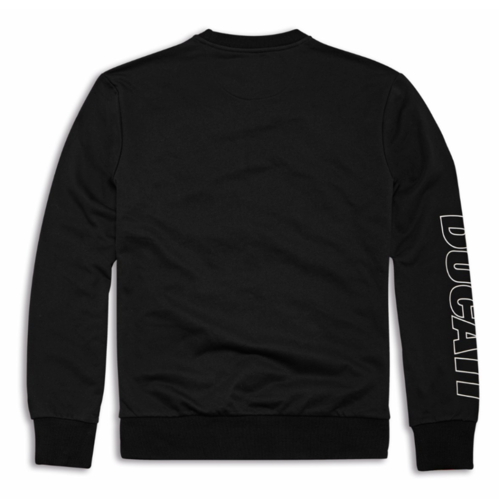SUDADERA ESSENTIAL DE CUELLO REDONDO NEGRA