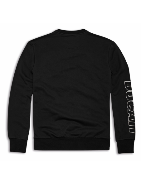 SUDADERA ESSENTIAL DE CUELLO REDONDO NEGRA