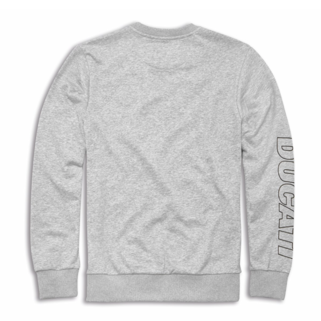 SUDADERA ESSENTIAL DE CUELLO REDONDO GRIS