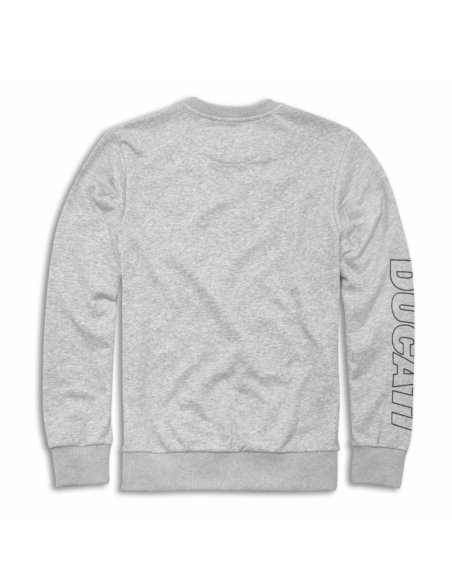 SUDADERA ESSENTIAL DE CUELLO REDONDO GRIS
