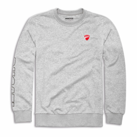 SUDADERA ESSENTIAL DE CUELLO REDONDO GRIS