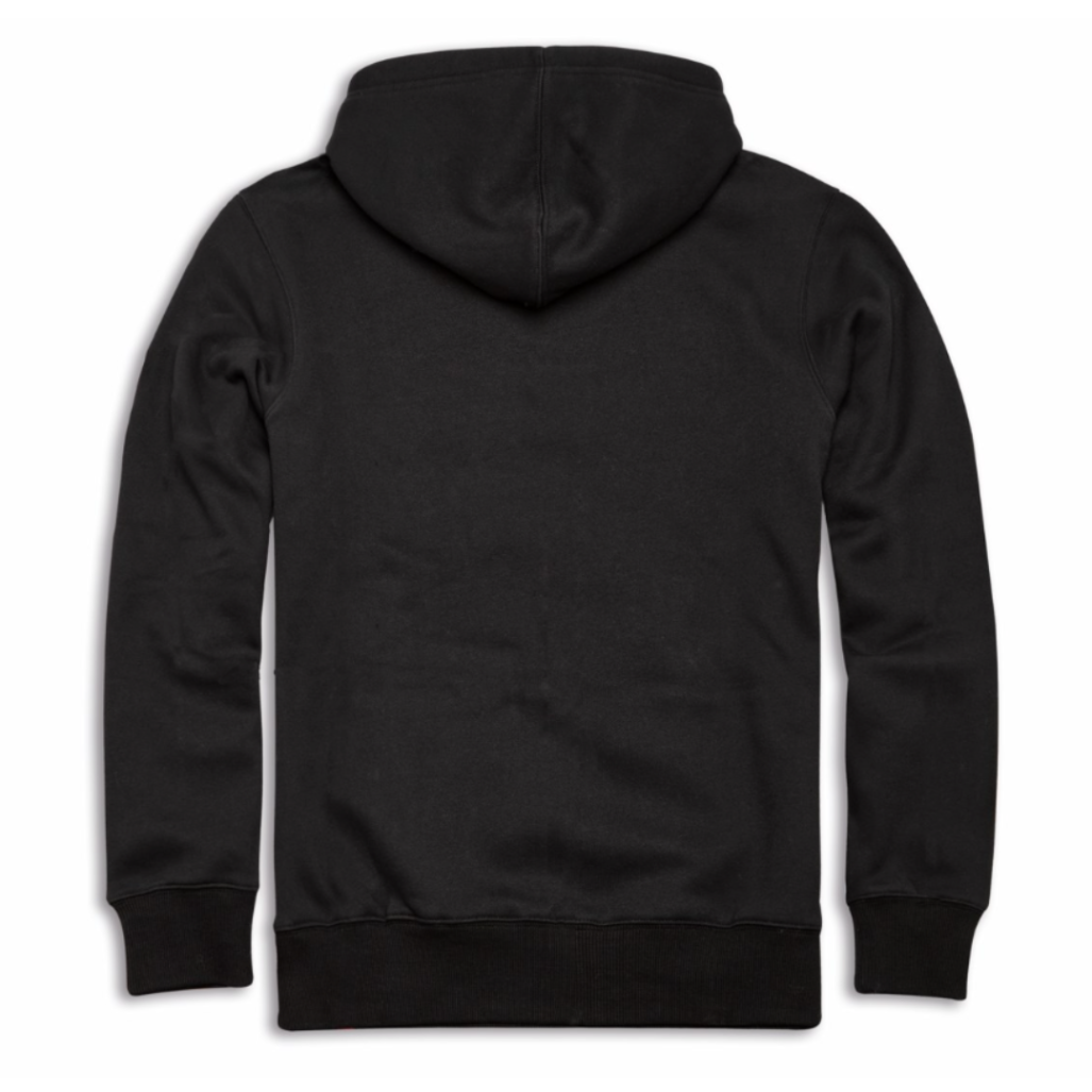 SUDADERA CON CAPUCHA ESSENTIAL NEGRA