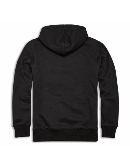 SUDADERA CON CAPUCHA ESSENTIAL NEGRA