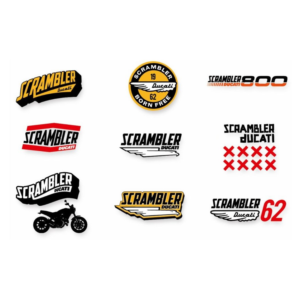 PEGATINAS SCRAMBLER LIFESTYLE PACK