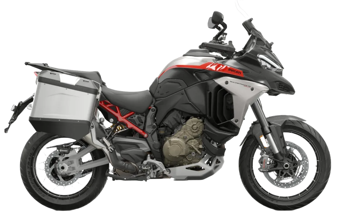 multistrada v4 rally lateral