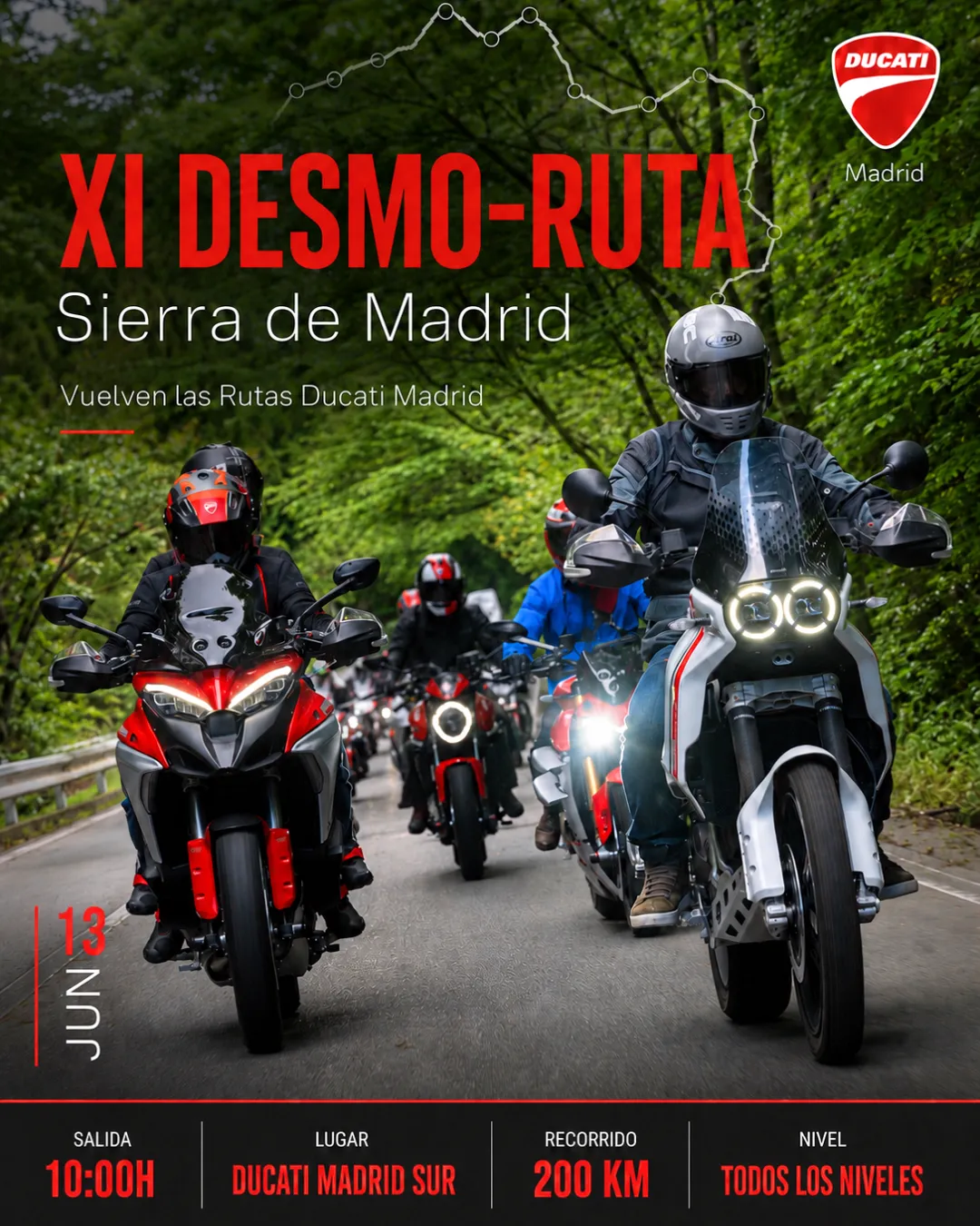 Creatividad de la XI Desmo-Ruta Ducati Madrid
